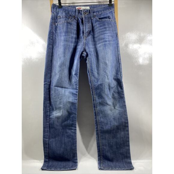 Levi’s 514 Red Tab Denim Blue Jeans Light Wash Boys 18 Slim Straight 27x29 - Picture 1 of 12